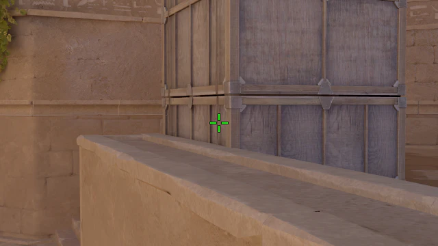Where to aim before releasing the throw