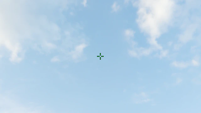 Where to aim before releasing the throw