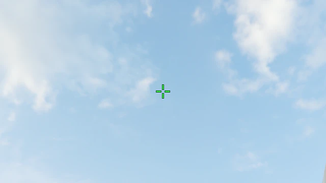 Where to aim before releasing the throw