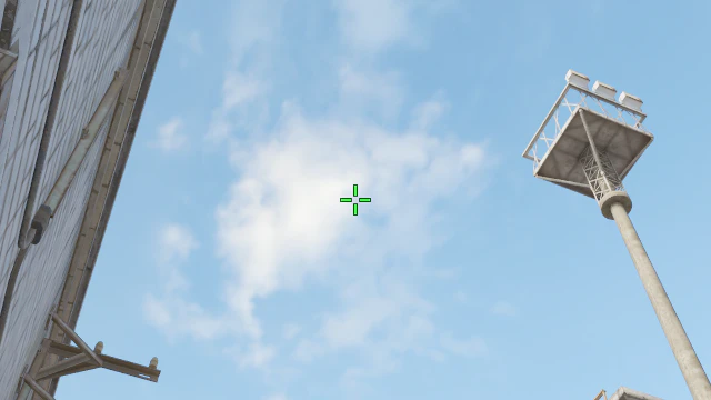 Where to aim before releasing the throw