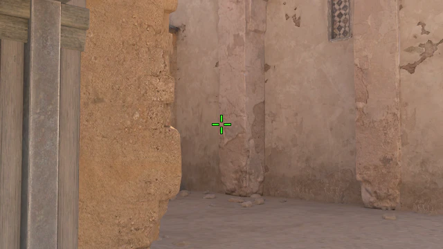 Where to aim before releasing the throw