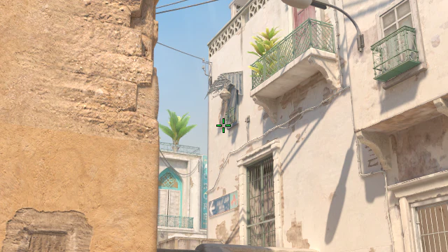 Where to aim before releasing the throw