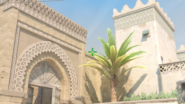 Where to aim before releasing the throw