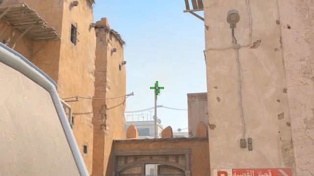Where to aim before releasing the throw