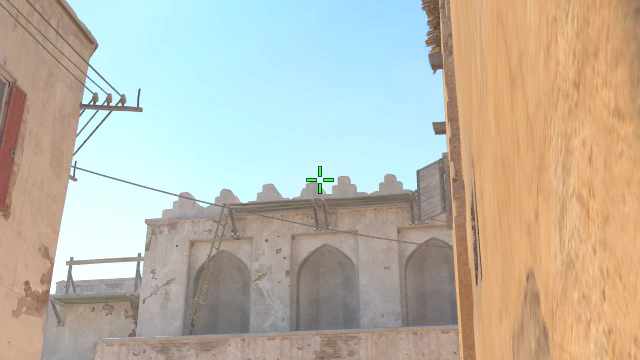 Where to aim before releasing the throw