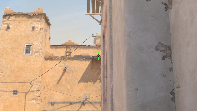 Where to aim before releasing the throw