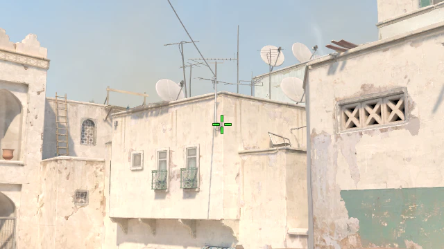 Where to aim before releasing the throw