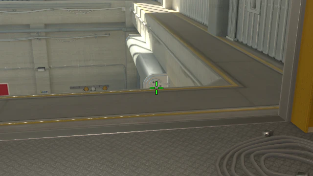 Where to aim before releasing the throw