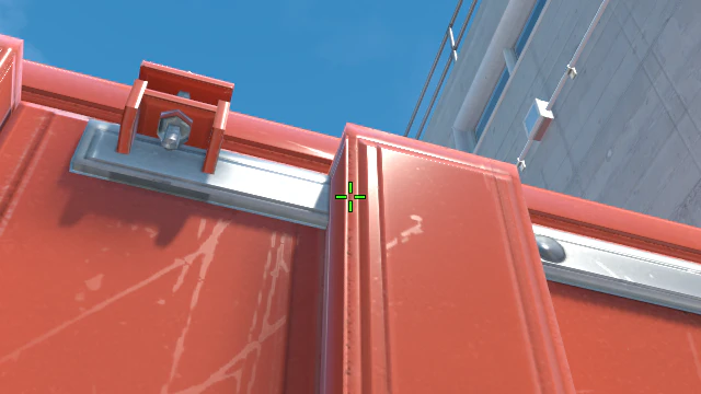 Where to aim before releasing the throw