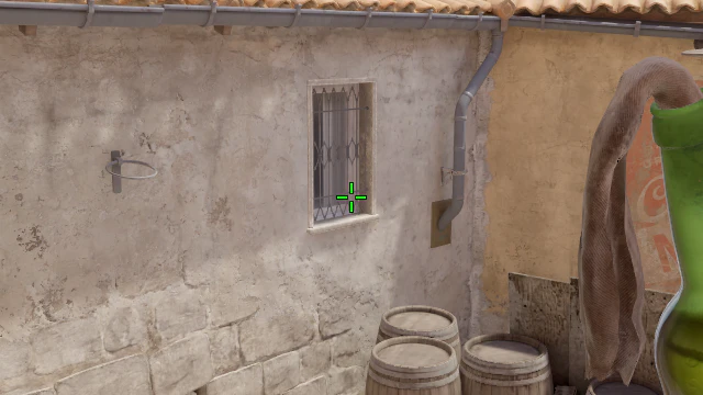 Where to aim before releasing the throw