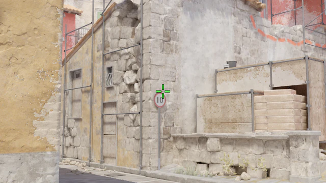 Where to aim before releasing the throw
