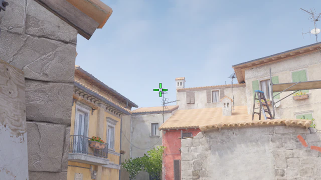 Where to aim before releasing the throw