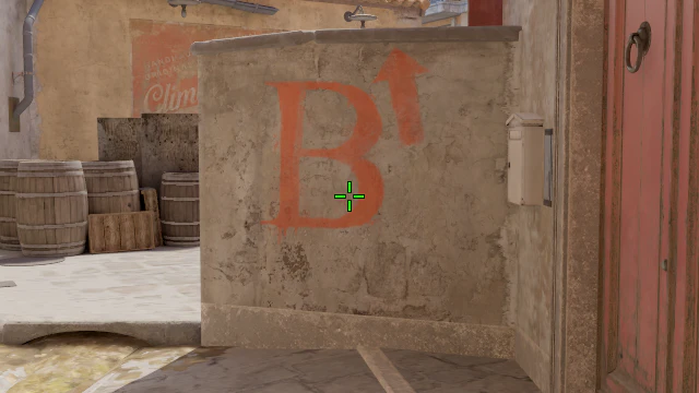 Where to aim before releasing the throw