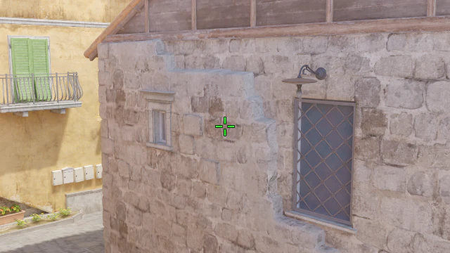 Where to aim before releasing the throw