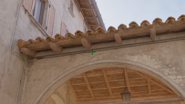 Where to aim before releasing the throw