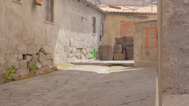 Where to aim before releasing the throw