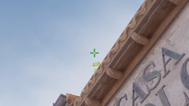 Where to aim before releasing the throw