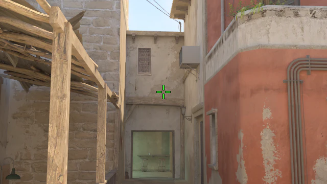Where to aim before releasing the throw