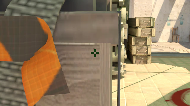 Where to aim before releasing the throw