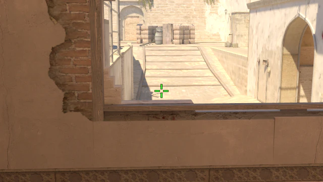 Where to aim before releasing the throw