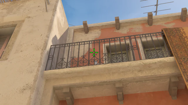 Where to aim before releasing the throw