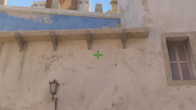 Where to aim before releasing the throw