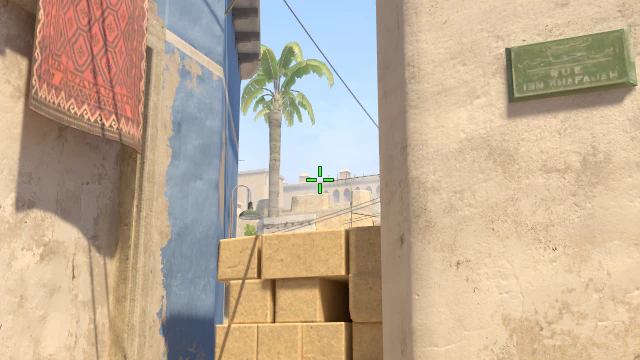 Where to aim before releasing the throw