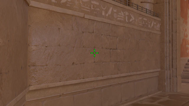 Where to aim before releasing the throw