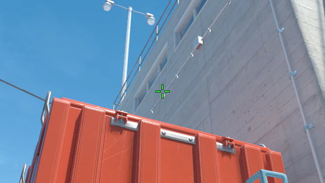 Where to aim before releasing the throw