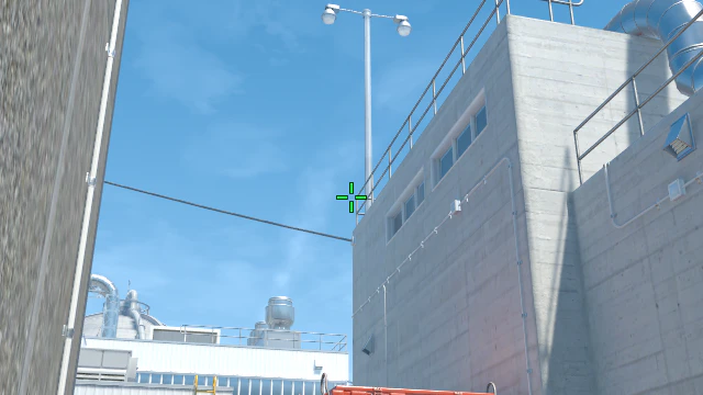 Where to aim before releasing the throw