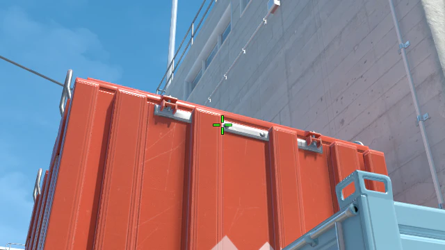 Where to aim before releasing the throw