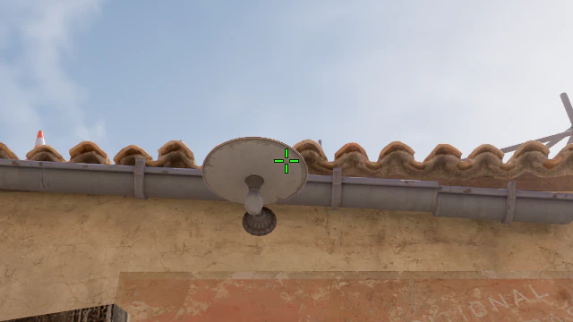 Where to aim before releasing the throw