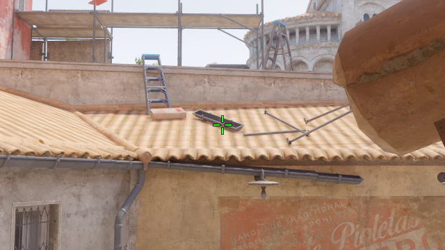 Where to aim before releasing the throw