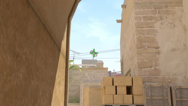Where to aim before releasing the throw
