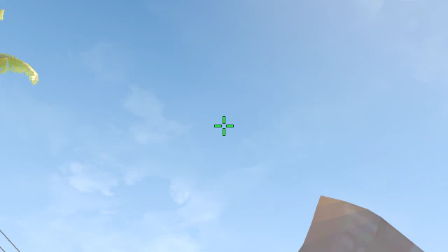 Where to aim before releasing the throw