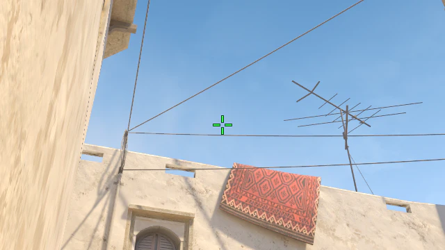 Where to aim before releasing the throw