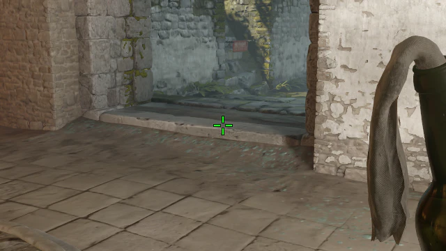 Where to aim before releasing the throw