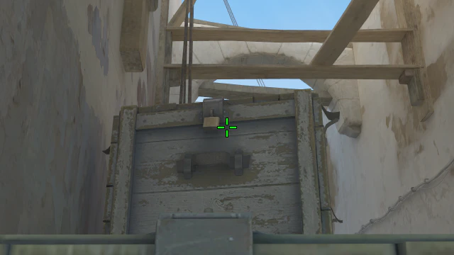 Where to aim before releasing the throw
