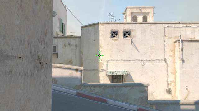 Where to aim before releasing the throw