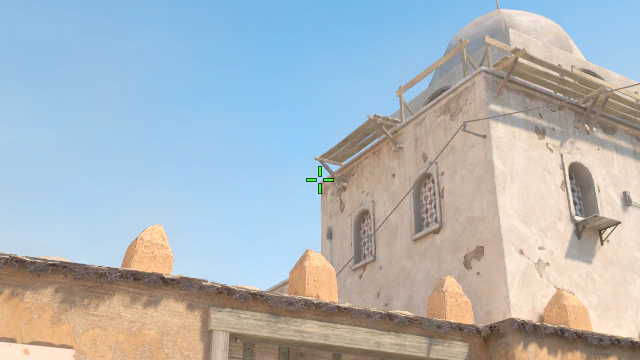 Where to aim before releasing the throw