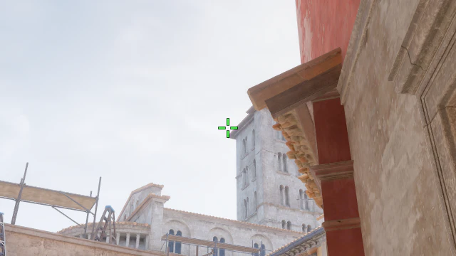 Where to aim before releasing the throw