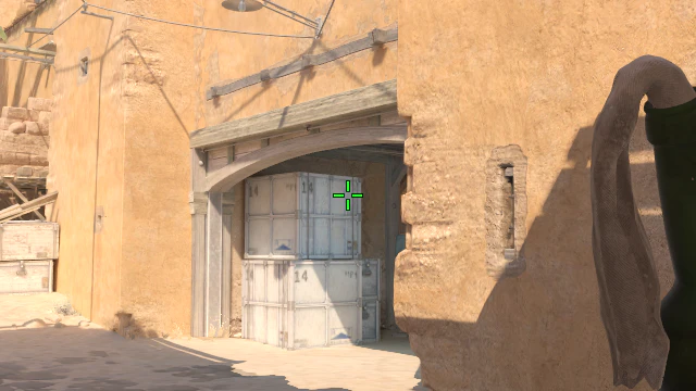 Where to aim before releasing the throw