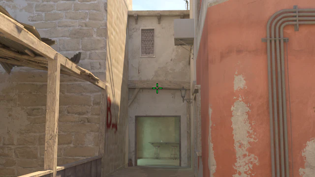 Where to aim before releasing the throw