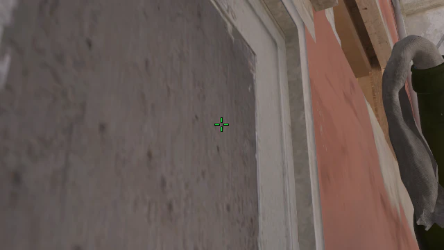 Where to aim before releasing the throw