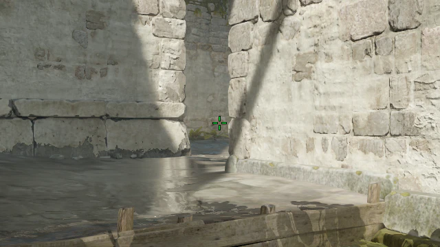 Where to aim before releasing the throw