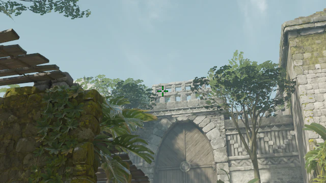 Where to aim before releasing the throw