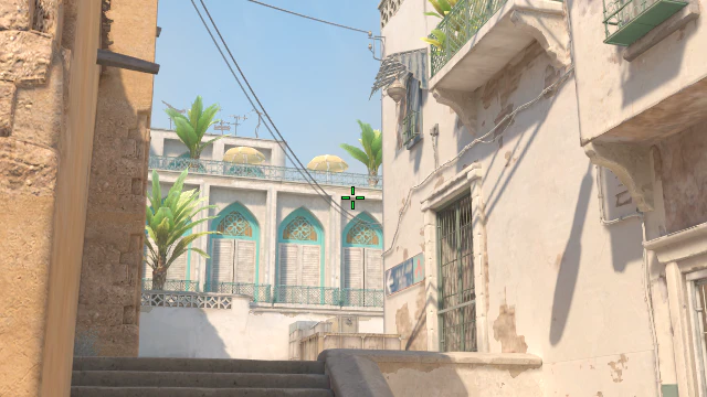 Where to aim before releasing the throw