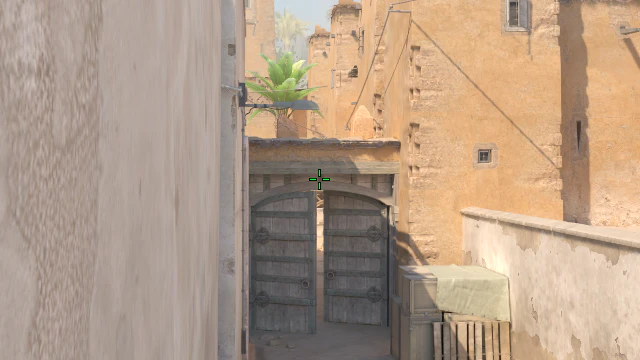 Where to aim before releasing the throw
