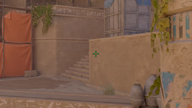 Where to aim before releasing the throw