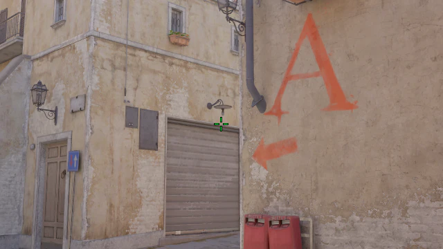 Where to aim before releasing the throw